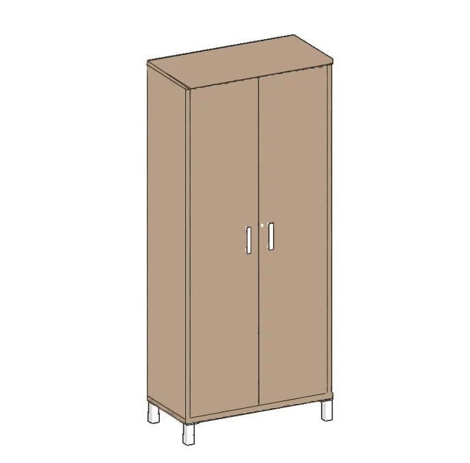 Стеллаж дверь ДСП с замком В430.7 Дуб девон_0