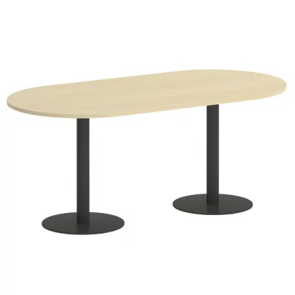Стол овальный ХОМЕ ОФФИCЕ ВР.СП-5-180.1 Клен/Антрацит металл / HOME OFFICE VR.SP-5-180.1_0