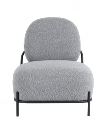 Кресло Стоун нев ткань букле серый / new_1