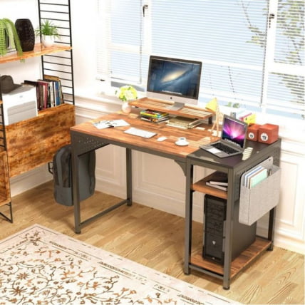 Компьютерный стол ЕУРЕКА ЗКС-СС120Б-РББ Бровн / EUREKA ZX-SS120B-RBB Brown_7