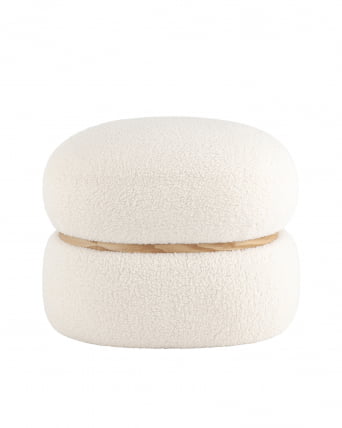 Пуф Полли Л Тедди белый / L_0