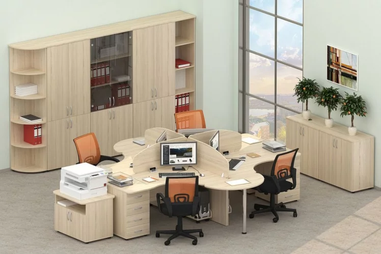 Набор мебели для персонала Глассй №2 / Glassy_0