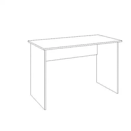 Стол прямой Остин Модуль №11 Ясень шимо светлый/белый_1