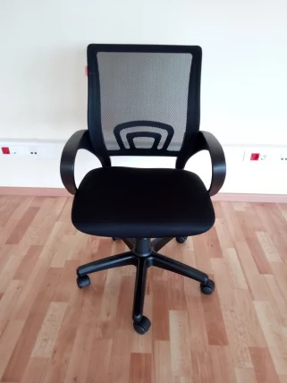 Кресло оператора CХАИРМАН 696 Черный пластик (блаcк) черный / CHAIRMAN (black)_2