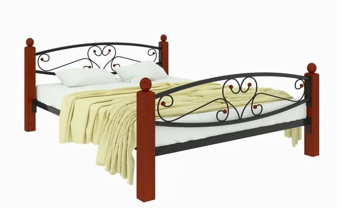 Кровать Каролина Лукс плус 1600х2000 Желтая / Lux plus_0