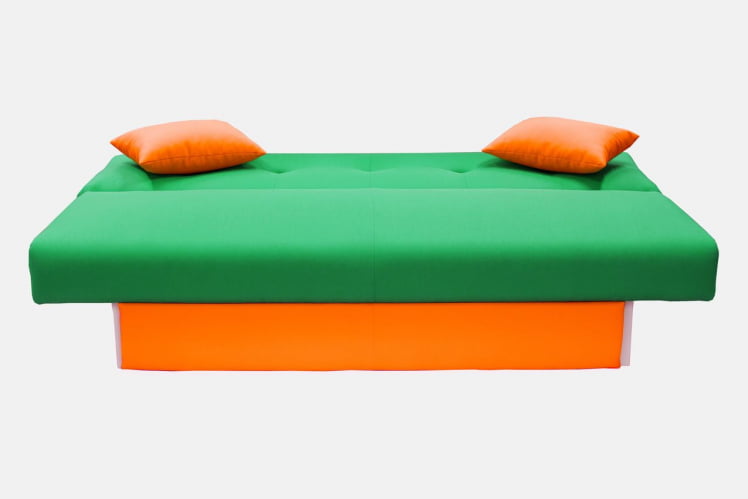 Диван МАНГО 4 (2 категория) Зеленый Оранжевый / MANGO_4