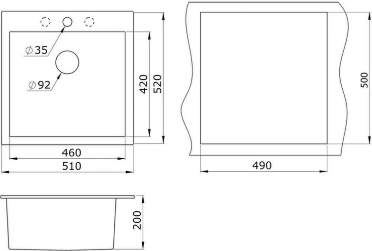 Кухонная мойка ГРАНУЛА 5102 Пирит / GRANULA_1