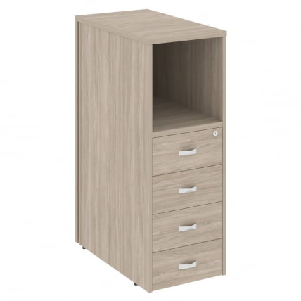 Тумба 4 ящика завершающая, левая ОНИКС О.Р-ТВ-4(Л) Дуб Аттик / ONIX O.R-TV-4(L)_0