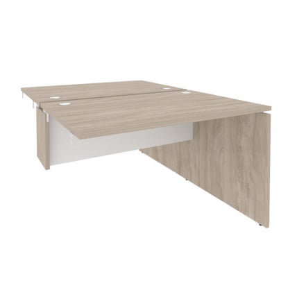 Стол-приставка двойной к опорным элементам ОНИКС О.Д.СПР-2.8 Дуб Аттик/Белый / ONIX O.D.SPR-2.8_0