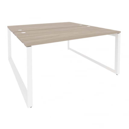 Рабочая станция на О-образном м/к ОНИКС О.МО-Д.РС-2.4.8 Дуб Аттик/Белый / ONIX O.MO-D.RS-2.4.8_0
