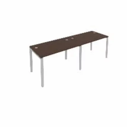 Рабочая станция на 2 раб.места Метал Сйстем Б.СМ-2.2 Венге/Серый / Metal System_0