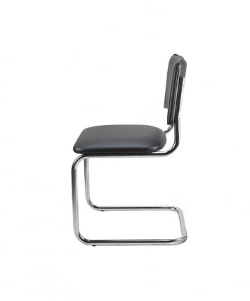 Кресло офисное Сильвия хром Черное_3