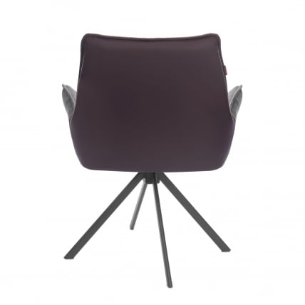 Кресло Мурано/Мурано опора 360, велюр/букле (ХЙП)/Экокожа, бежевый/коричневый / Murano/Мурано (HYP)/Экокожа,_3