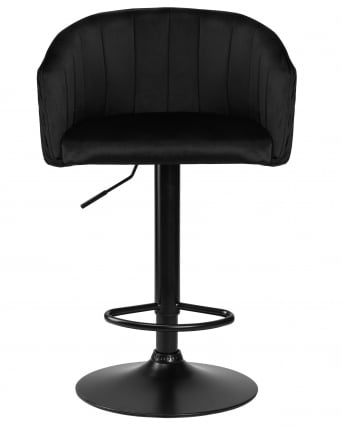 Стул барный ДОБРИН ДЭРCЙ БЛАCК (черный велюр (1922-21)) / DOBRIN DARCY BLACK_5