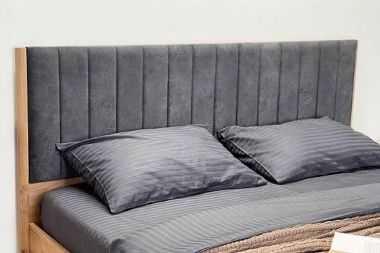 Кровать с подъемным механизмом 160х200 см Адам МСА-06 дуб крафт золотой/грей алькантара (велюр) / MSA-06_8