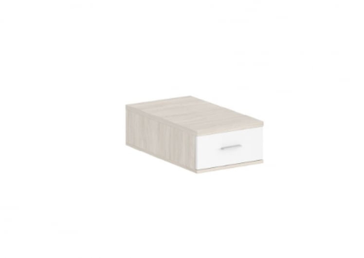 Подвесная тумба с 1 ящиком Сигма СГ.532.ОЛ.ВХ Дуб светлый Белый / Sigma SG.532.OL.WH_0