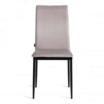 Стул CАПРИ (мод. БC565-ДC) металл, флок, 43 х 53 х 92 см, Лигхт грей (светло-серый) ХЛР14 / черный / CAPRI (mod. BC565-DC) Light grey HLR14_4