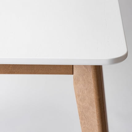 Стол обеденный Пегас Плус 160кс95 Эмаль белая Морилка Дуб золотой / Plus 160x95_2