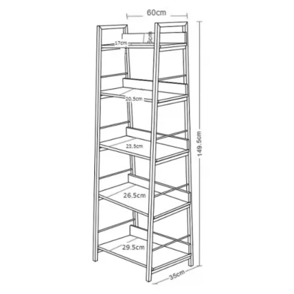 Стеллаж на металлокаркасе БРАБИКС ЛОФТ СХ-003 Дуб натуральный / BRABIX LOFT SH-003_12
