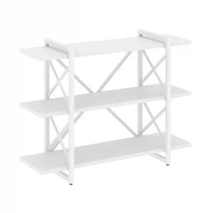 Стеллаж на регулируемых опорах - 3 полки ЛОФТ ВР.Л-МСТ.О-3.8В Металл белый Белый Бриллиант / LOFT VR.L-MST.O-3.8V_0