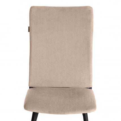 Стул обеденный Ла Роуссе (2 шт. в упаковке) НЕВ, велюр, бежевый/черный, 7, 45х55х93 см / La Rousse NEW,_5