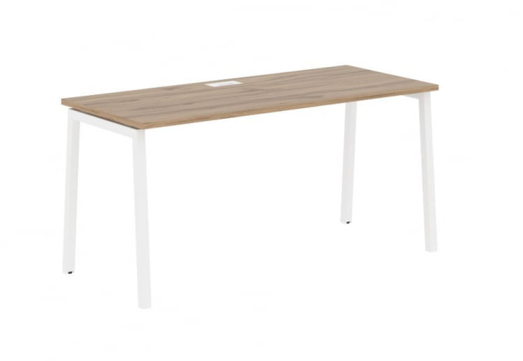 Стол письменный ЕДИС ЕЛСТ 1567 Дуб Денвер светлый Белый / EDIS ELST_0