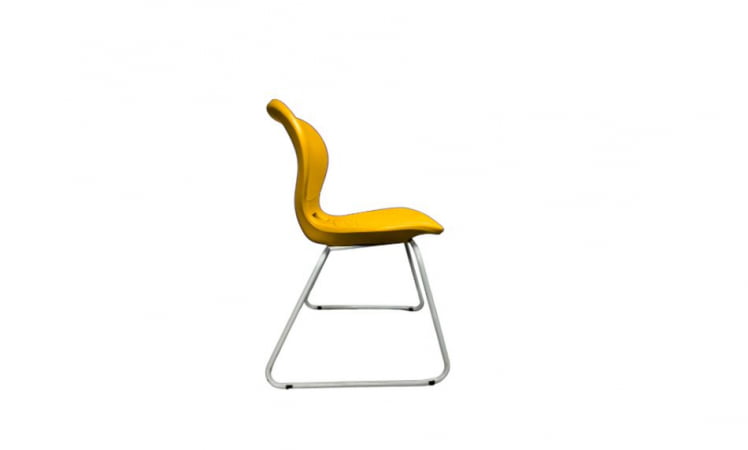 Стул универсального назначения АУРА Л (рост 6) Желтый/Каркас полимерный хром / AURA L_1