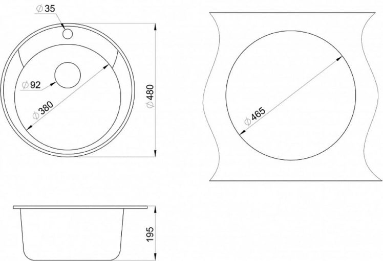 Кухонная мойка СТАНДЭРТ 4802 Графит / STANDART_2