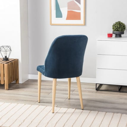 Стул Ален Диаг блуе/нат.дуб / Alen Diag blue/нат.дуб_8