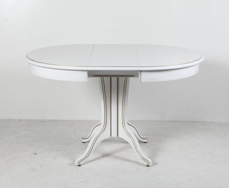 Стол обеденный Орион-5 (д1000) тон 1 с золотой патиной / (d1000)_4