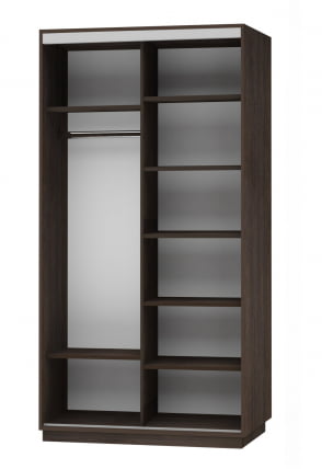 Шкаф-купе двухдверный Экспресс Дуо 1200х2200х Орхидея белая/Венге / 1200х2200h_1