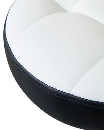 Табурет барный ДОБРИН БРУНО Бело-черный / DOBRIN BRUNO_1