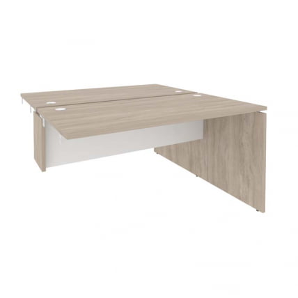 Стол-приставка двойной к опорным элементам ОНИКС О.Д.СПР-3.7 Дуб Аттик/Белый / ONIX O.D.SPR-3.7_0