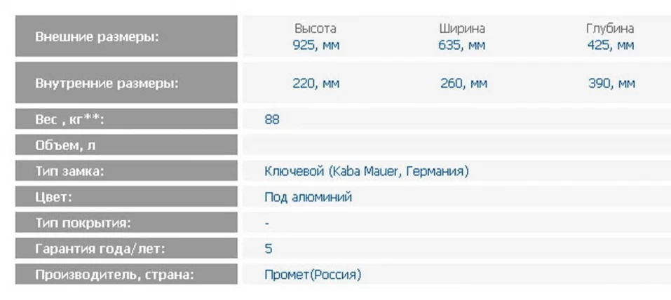 Депозитная ячейка ДБ-8 ДГЛ / DB-8 DGL_1