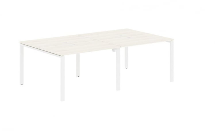 Бенч-система 4-местная ЕДИС ЕУВСТ 2313 Ясень Траун Белый / EDIS EUWST_0