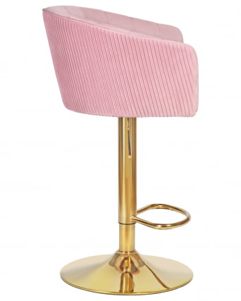 Стул барный ДОБРИН ДЭРCЙ ГОЛД (розовый велюр (1922-16)) / DOBRIN DARCY GOLD_2