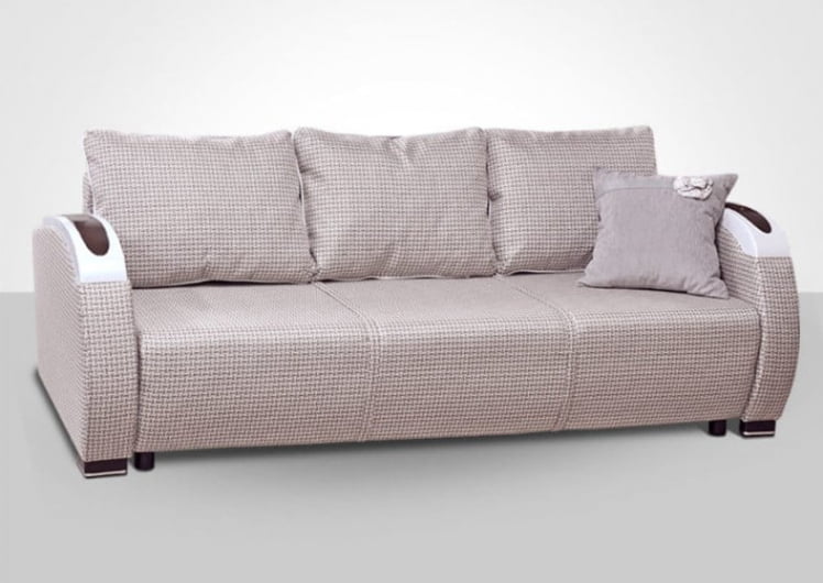 Диван-кровать Европа-2 майа 3 арена бежевая микровелюр В31-2 / W31-2_1