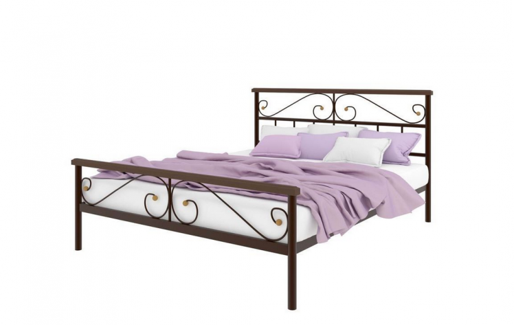 Кровать Эсмеральда плус 1600х1900 Коричневая / plus_0