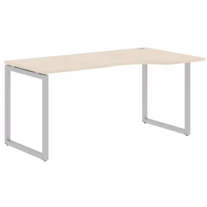 Стол письменный правый КСТЕН-К КСКCЕТ 169 Р Бук Тиара Алюминий / XTEN-Q XQCET R_0