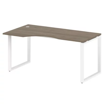 Стол криволинейный левый на О-образном м/к МЕТАЛ СЙСТЕМ БО.СА-1 Л Вяз/Белый / METAL SYSTEM_0