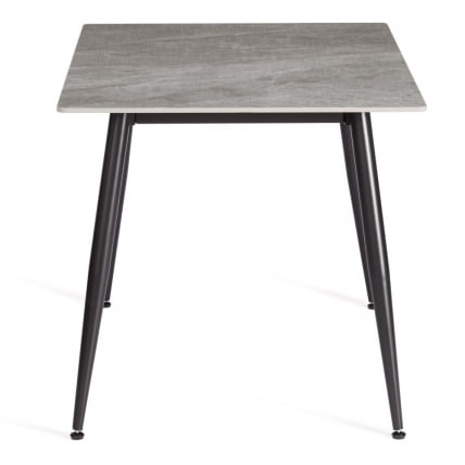 Стол обеденный Аустен/Остин столешница керамика (глянцевая) / опоры металл, серый/черный, 120кс80кс75 см / Austen/Остин 120x80x75_1