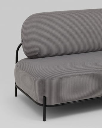 Диван Стоун велюр рельефный светло-серый_6