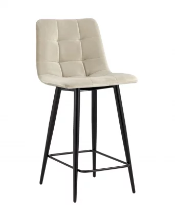 Стул полубарный Джанго велюр Бежевый_0
