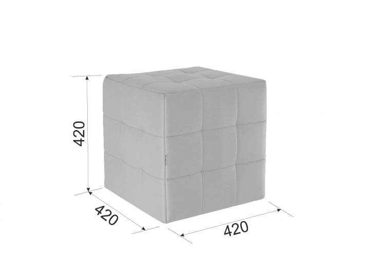 Пуф Рубик ПМ-003.1 шоколад (экокожа) / PM-003.1_2