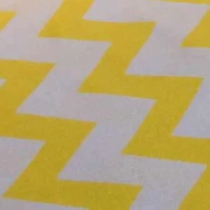 Балдахин для кроватки желтый зигзаг на белом_2