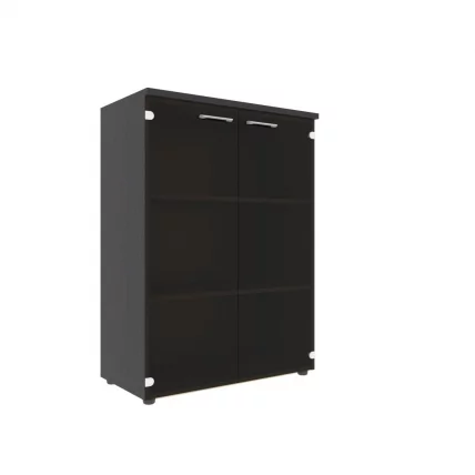 Шкаф со стеклянными дверьми и топом КСМC 85.2 Легно Темный / XMC_0