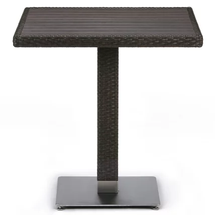 Плетеный стол Т607Д-В53-70кс70 Бровн / T607D-W53-70x70 Brown_0