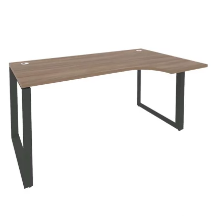 Стол эргономичный правый на О-образном м/к ОНИКС О.МО-СА-1Р Дуб Аризона/Антрацит / ONIX O.MO-SA-1R_0