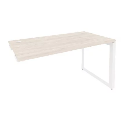 Стол-приставка на О-образном м/к к опорным элементам ОНИКС О.МО-СПР-3.7 Денвер Светлый/Белый / ONIX O.MO-SPR-3.7_0