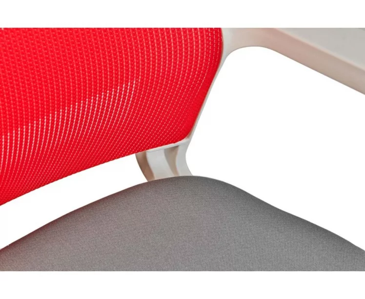 Кресло офисное Бит ЛБ белый пластик Красный / LB_4